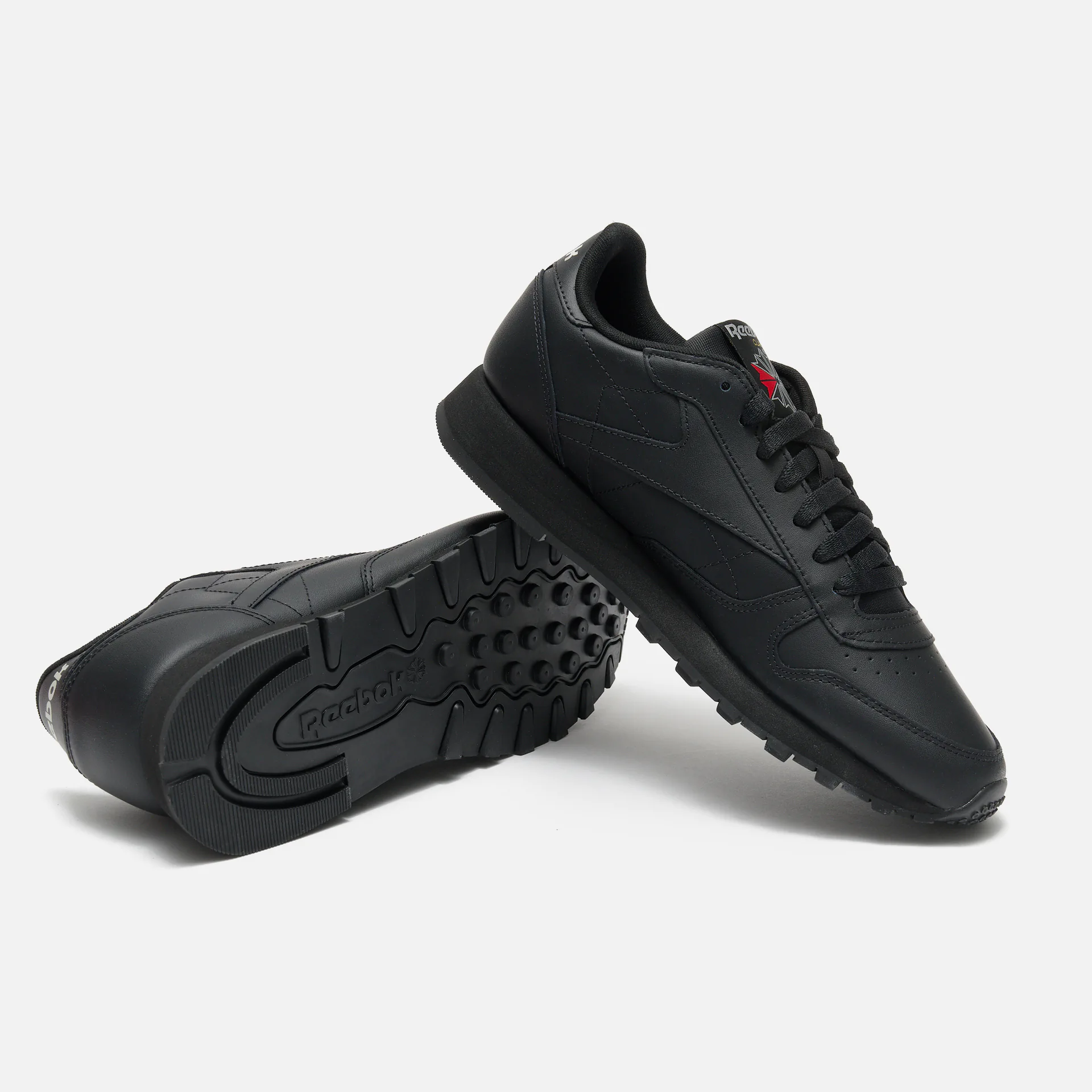 Reebok Classic Leather Sneaker Black/Black/Pure Grey